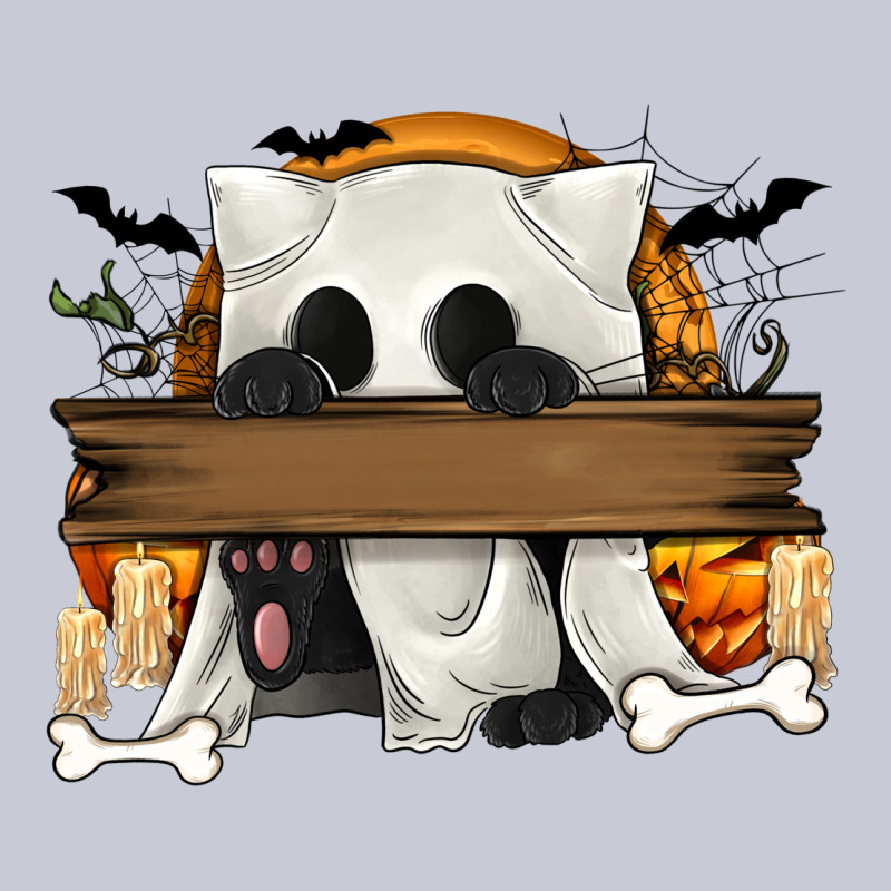 Personalized Halloween Ghost Cat Heavyweight Hoodie by texasbilliewilder | Teevron