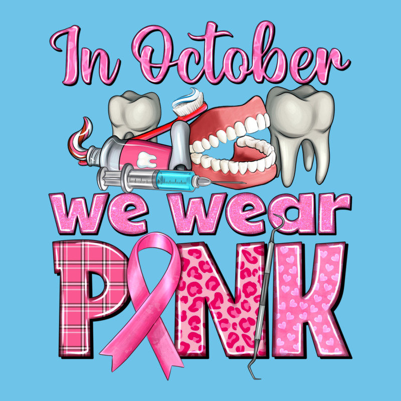 In October We Wear Pink Breast Cancer Awareness Premium Sweatshirt by texasbilliewilder | Teevron