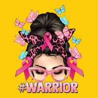 Warrior Cancer Messy Bun Cancer Awareness Premium Hoodie | Teevron