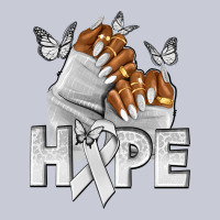 Hope White Ribbon Lung Cancer Nails Heavyweight Hoodie | Teevron