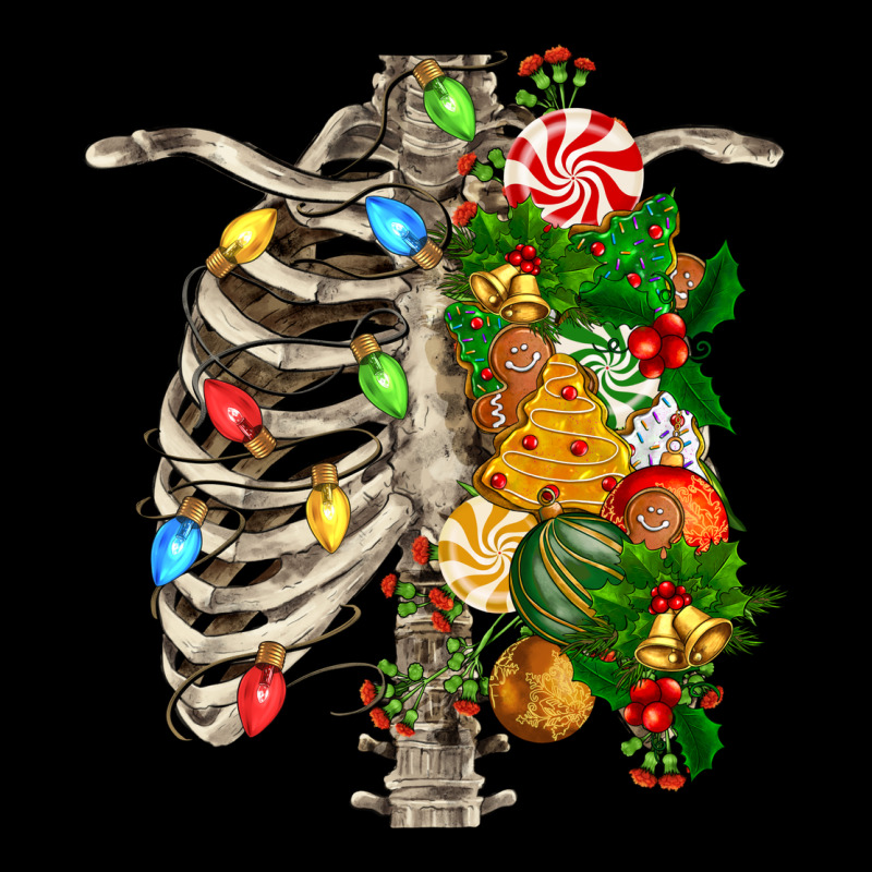 Skeleton Chest Christmas Premium Tee by FaDigitalArtStudio | Teevron