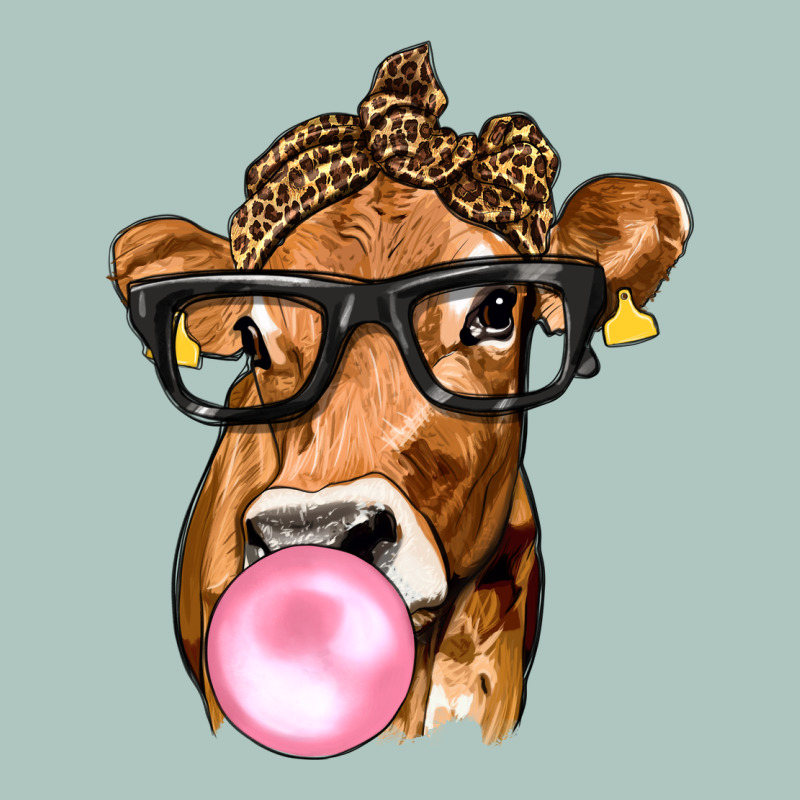 Cow Lick With Leopard Bandana Premium Sweatshirt by texasbilliewilder | Teevron