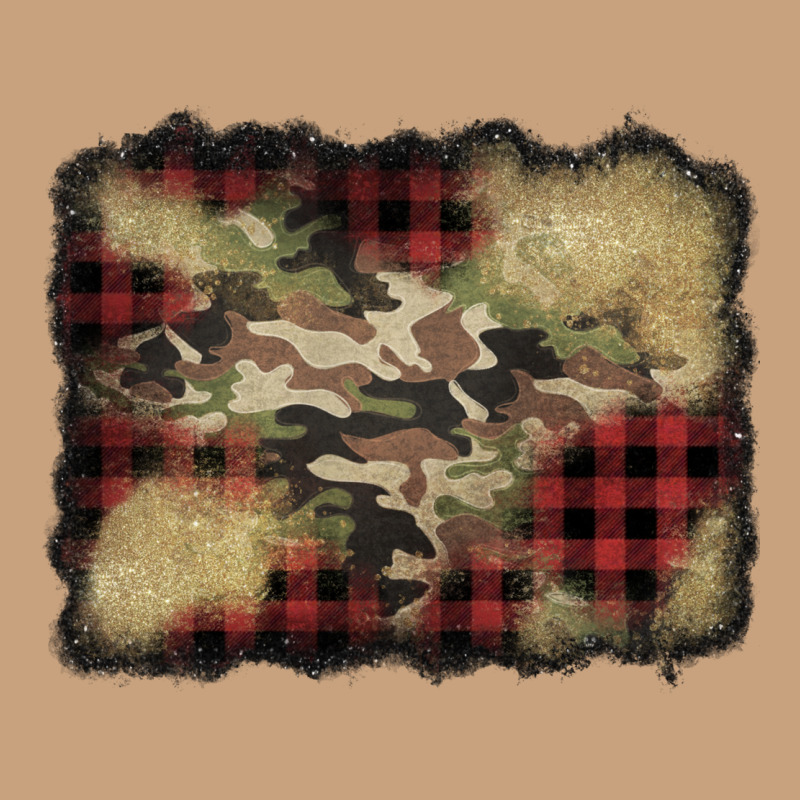 Buffalo Plaid Christmas Camouflage Glitter Background Vintage Tee by Jasminsmagicworld | Teevron