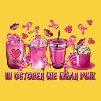 In October We Wear Pink With Breast Cancer Coffee Premium Sweatshirt | Teevron