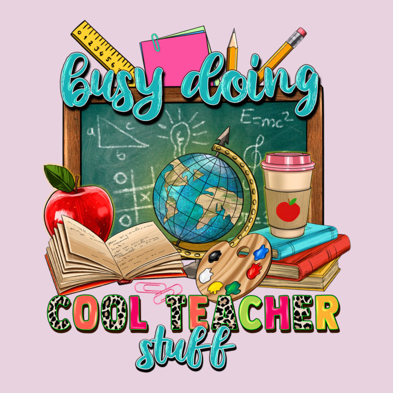 Busy Doing Cool Teacher Stuff Ladies Tee by Zillion Design Studio | Teevron