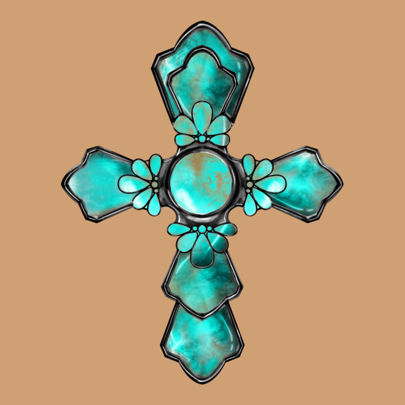 Western Turquoise Gemstone Cross Vintage Tee by BarkalooDesign | Teevron