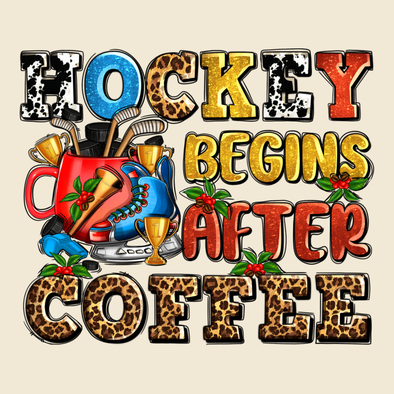 Hockey Begins After Coffee Ado Premium Tee by AdoDesignShop | Teevron