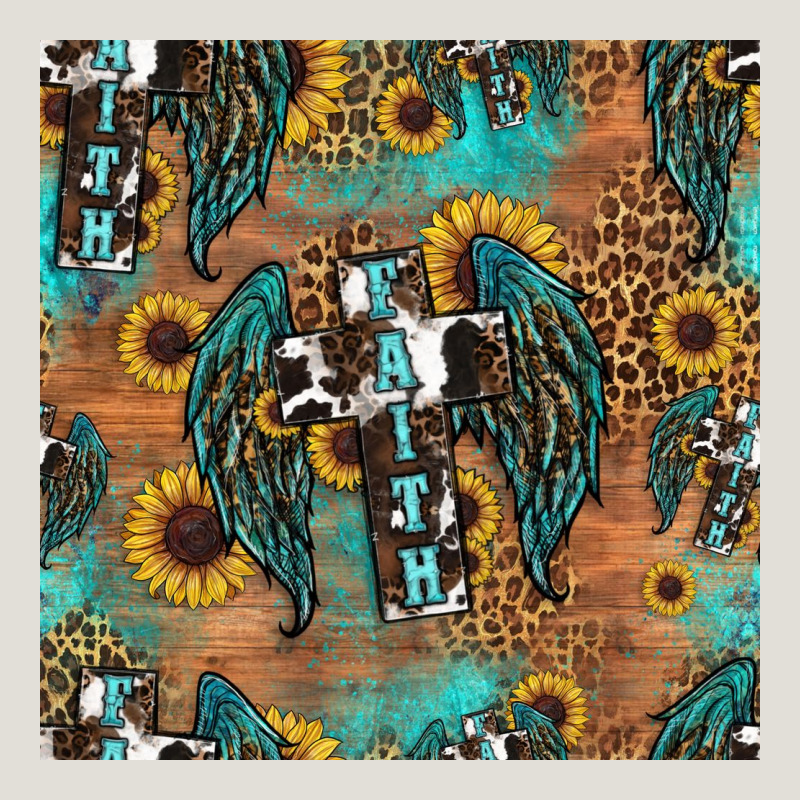 Faith Cross Seamless Pattern Heavy Core Tee by HRA Design Shop | Teevron