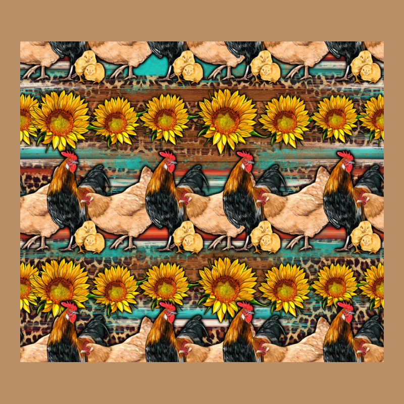 Seamless Poultry Farm Sunflowers Chicken Coop Tumbler Vintage Hoodie by Artiststas | Teevron