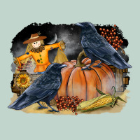 Fall Background With Crow Zipper Hoodie | Teevron
