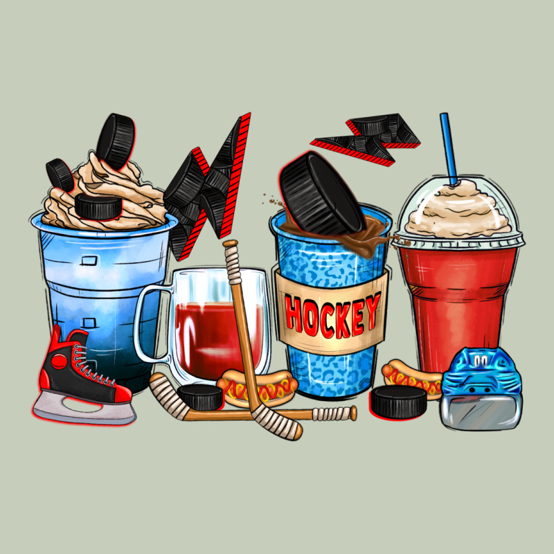 Hockey Begins After Coffee Cups Ladies Tee by Zillion Design Studio | Teevron