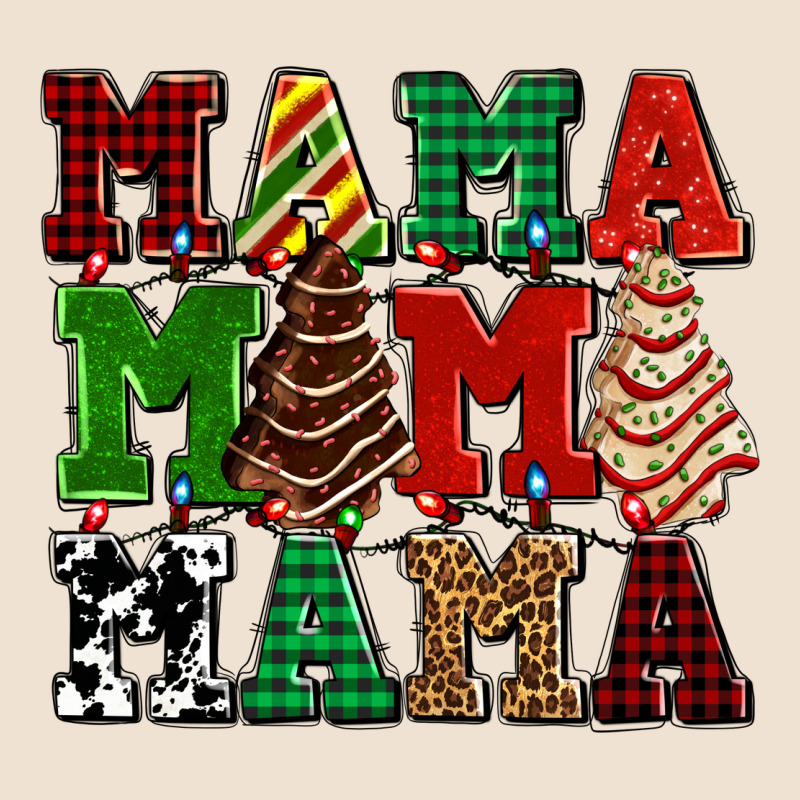 Mama Mama Mama With Christmas Lights And Christmas Tree Cakes Urban Heavy Tee by AdoDesignShop | Teevron