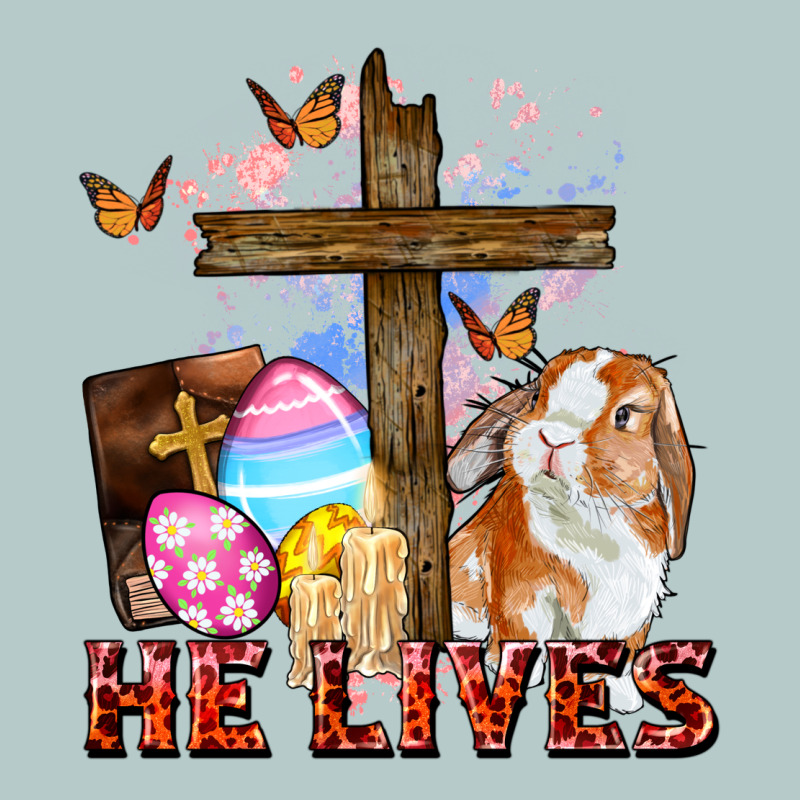 He Lives Easter Day Heavy Core Tee by CowGirlArtShop | Teevron