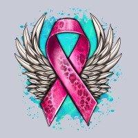 Cancer Ribbon With Angel Wings Heavyweight Hoodie | Teevron