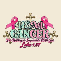 Heal Cancer Luke 1:37 Cross Cancer Awareness Premium Hoodie | Teevron
