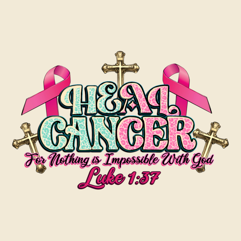 Heal Cancer Luke 1:37 Cross Cancer Awareness Premium Hoodie by HowdyJamesFarm | Teevron