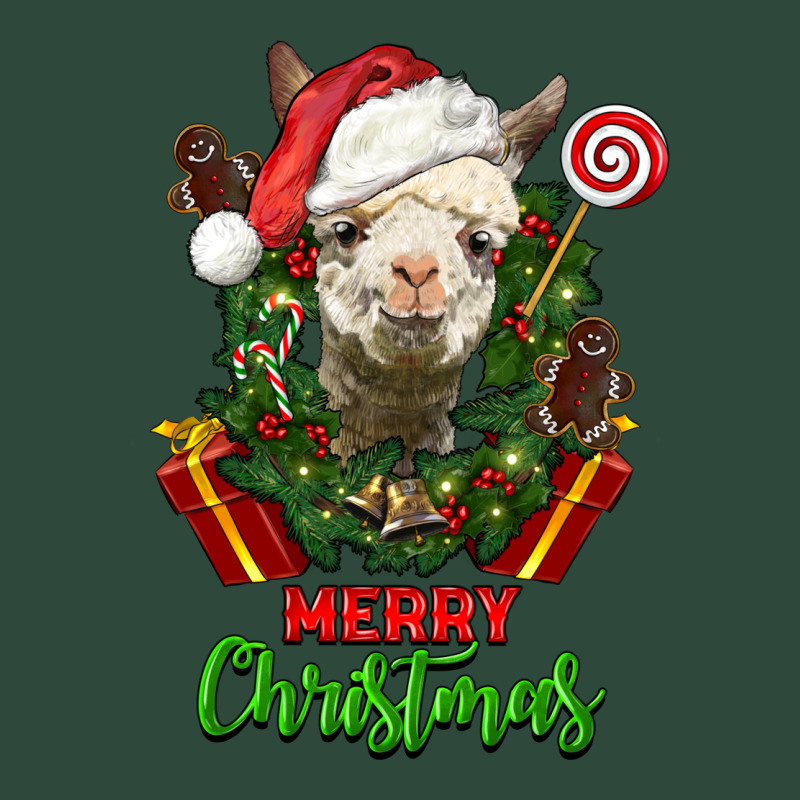 Merry Christmas Alpaca Face Zipper Hoodie by LillyAllenDesigns | Teevron