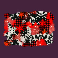 Western Red Cowhide Winter Background Premium Tee | Teevron