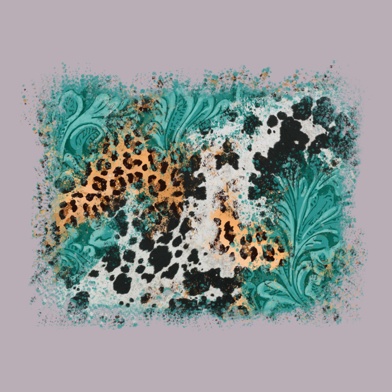 Cowhide Turquoise Leather Background Vintage Tee by AdoDesignShop | Teevron