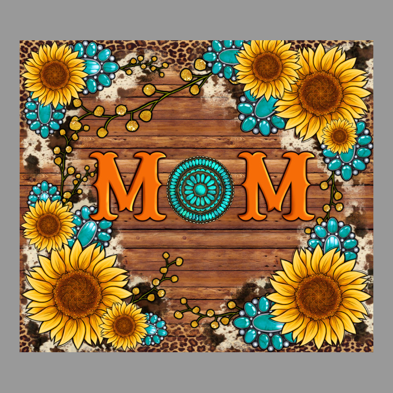 Sunflower Gemstone And Mom With Cowhide Vintage Hoodie by Artiststas | Teevron