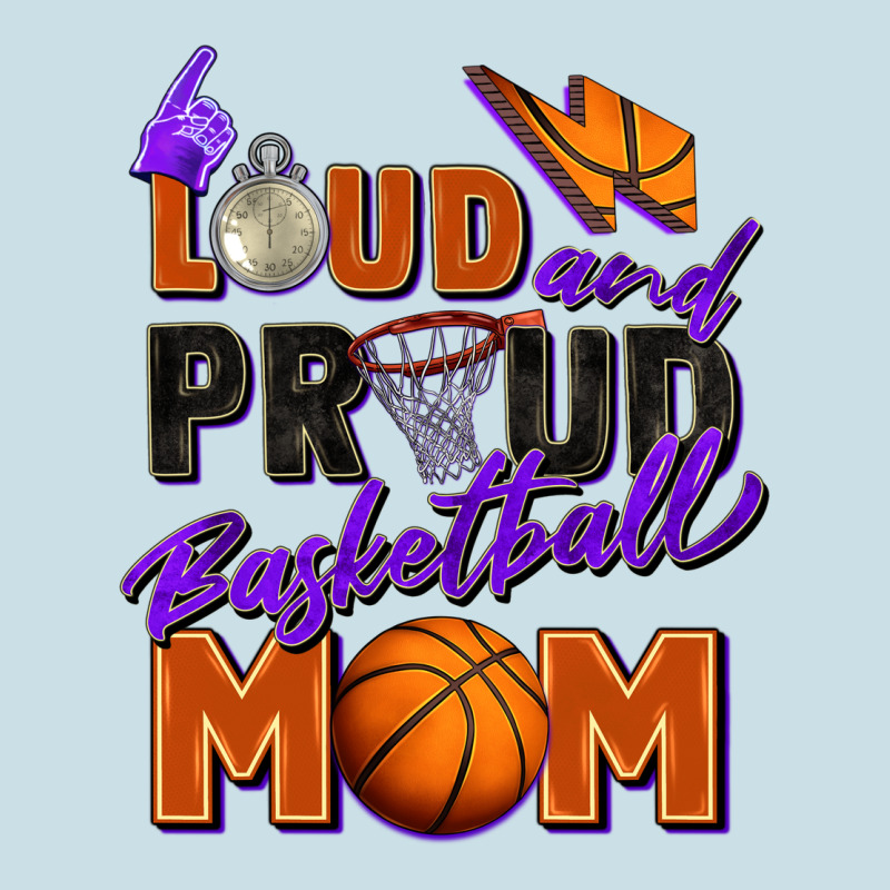 Loud And Proud Basketball Mom Ladies Tee by Zillion Design Studio | Teevron
