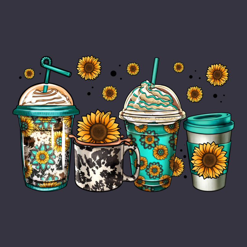 Sunflowers Coffee Cups Vintage Hoodie by Jasminsmagicworld | Teevron
