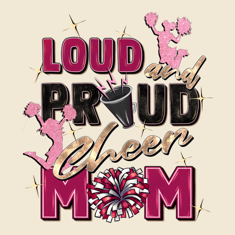 Loud And Proud Cheer Mom Ladies Tee by Zillion Design Studio | Teevron