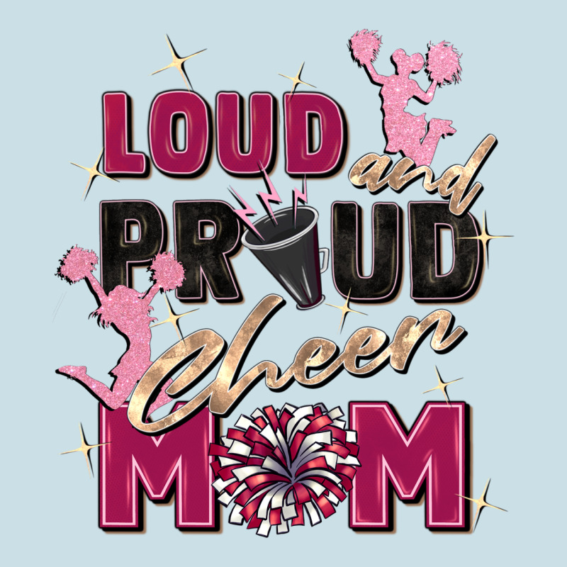 Loud And Proud Cheer Mom Ladies Tee by Zillion Design Studio | Teevron