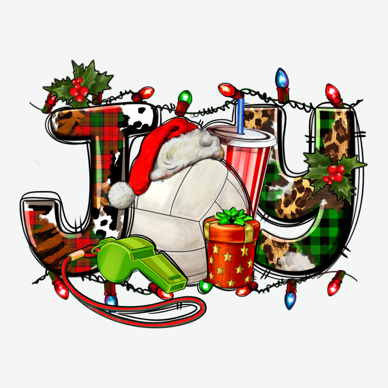Joy With Volleyball And Santa's Hat Urban Heavy Tee by AdoDesignShop | Teevron