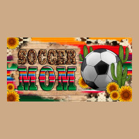 Soccer Mom With Ball And Sunflower Cactus Serape Licanse Plate Vintage Hoodie | Teevron