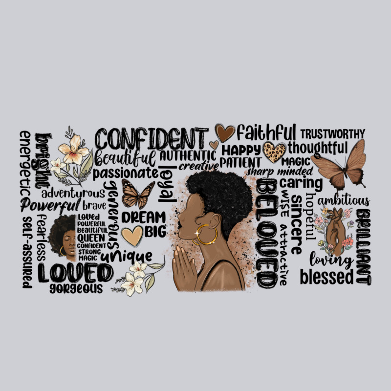 Black Woman Confident Heavyweight Sweatshirt by MaliasSmallBusiness | Teevron