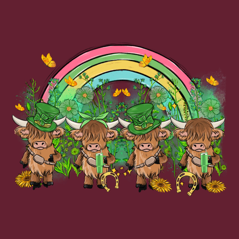 St Patrick's Day Baby Highland Cow Classic Tee by MaliasSmallBusiness | Teevron