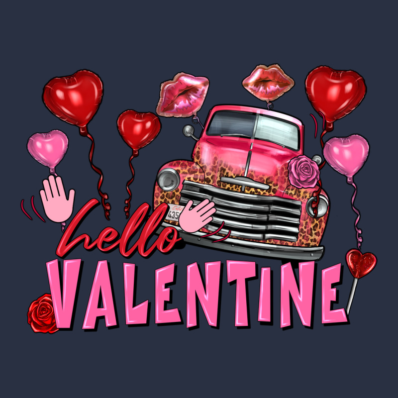 Hello Valentine Valentine's Day Truck Urban Hoodie by FaDigitalArtStudio | Teevron
