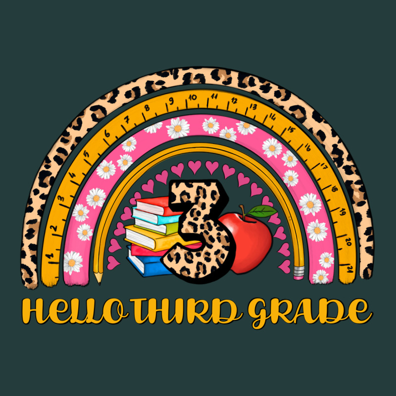 Back To School Rainbow Hello Third Grade Classic Tee by AdoDesignShop | Teevron