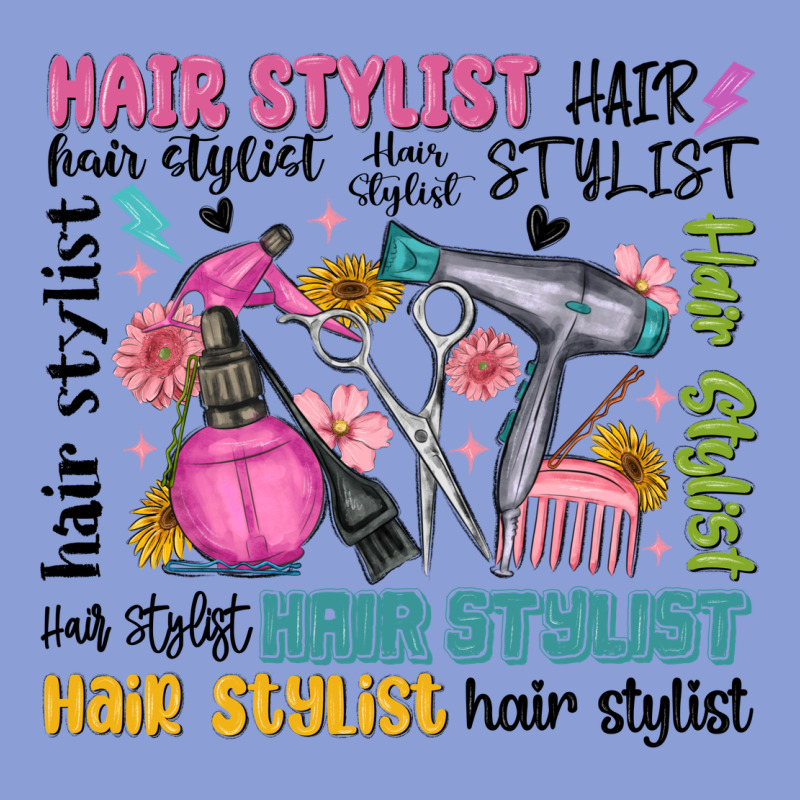 Hair Stylist Typography Long Sleeve Tee by MaliasSmallBusiness | Teevron
