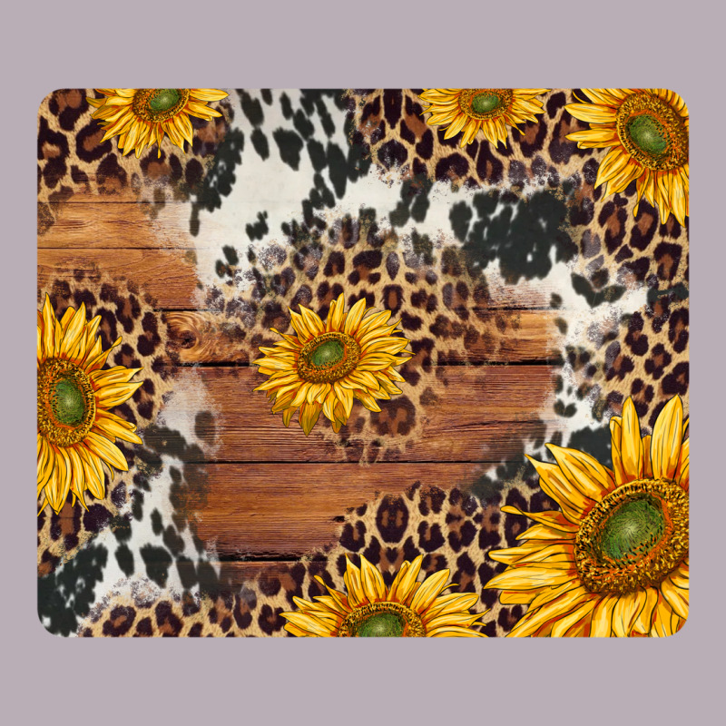 Sunflowers Cowhide Leopard Mousepad Vintage Tee by Jasminsmagicworld | Teevron