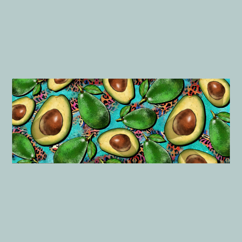 Avacado With Turquoise And Leopard Background 11 Oz Mug Heavy Core Tee by BarkalooDesign | Teevron