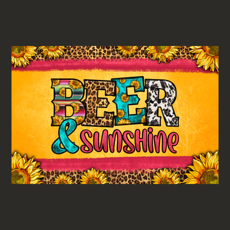 Beer And Sunshine Skinny Metal Can Holder Heavy Core Tee by HRA Design Shop | Teevron