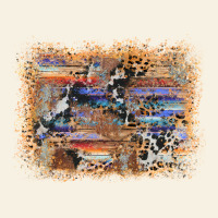 Aztec Leopard Cowhide Wood Western Background Vintage Tee | Teevron