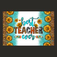 Best Teacher Ever Skinny Metal Can Holder Heavy Core Tee | Teevron