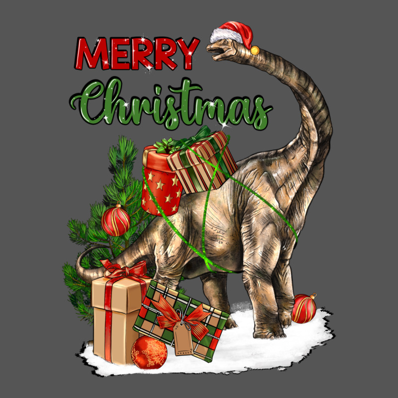 Merry Christmas Brachiosaurus Zipper Hoodie by LillyAllenDesigns | Teevron