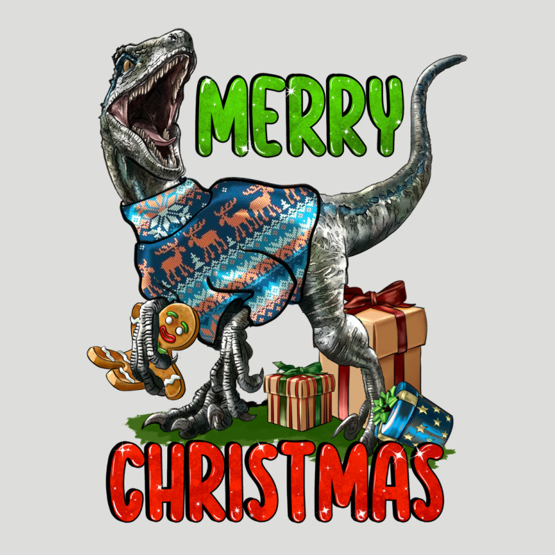 Merry Christmas Velociraptor Zipper Hoodie by LillyAllenDesigns | Teevron