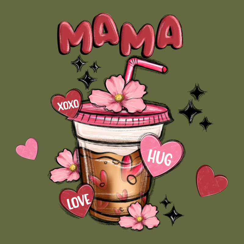 Mama Coffee Cups Long Sleeve Tee by MaliasSmallBusiness | Teevron