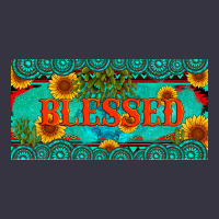 Blessed Turquoise Gemstone Cactus And Sunflower Licanse Plate Vintage Hoodie | Teevron