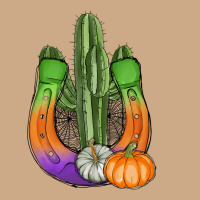 Horseshoe Halloween Cactus Vintage Hoodie | Teevron