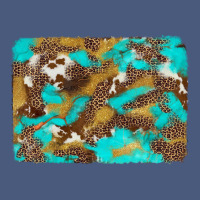 Western Turquoise Leopard And Cowhide Background Vintage Hoodie | Teevron