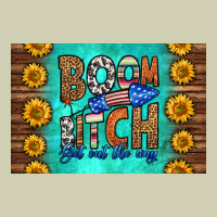 Boom Bitch Get Out The Way Skinny Metal Can Holder Heavy Core Tee | Teevron