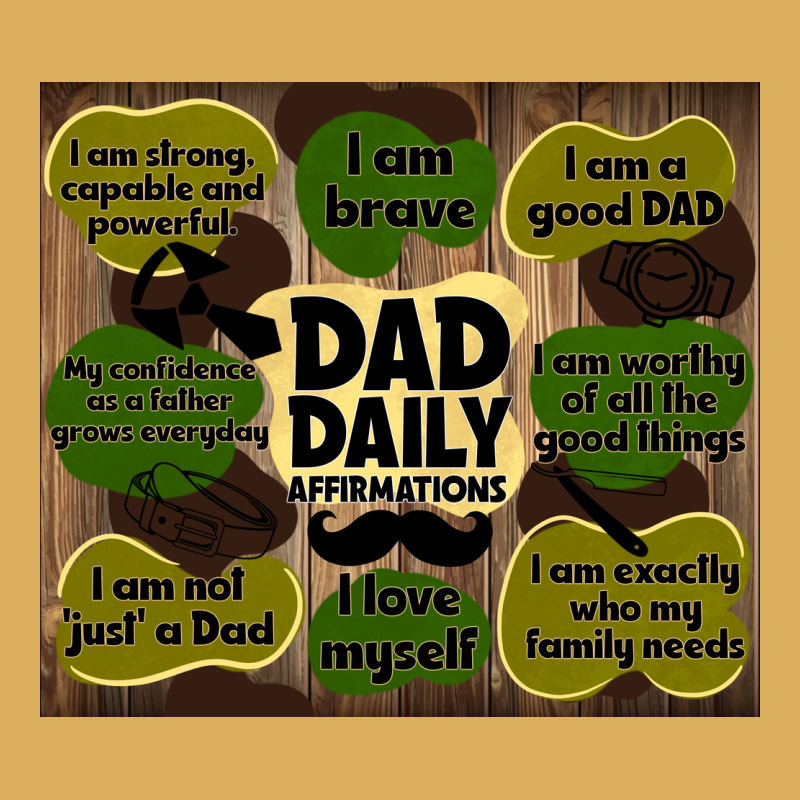 Dad Daily Affirmations Premium Hoodie by TumblerDesignByShophia | Teevron