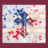 4th Of July Flag Cross Premium Hoodie | Teevron
