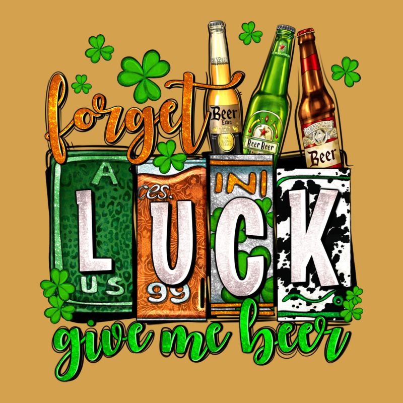 St. Patrick's Forget Luck Give Me Beer Urban Hoodie by OliviaCreatesArt | Teevron